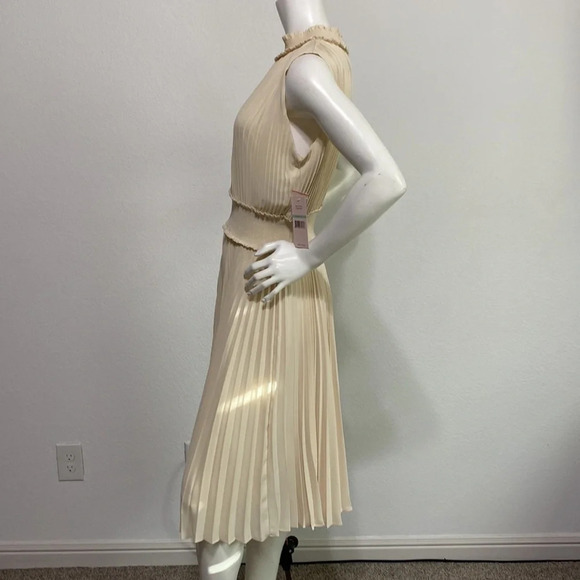 Nanette Lepore Smocked Sleeveless Midi Dress - Picture 3 of 8